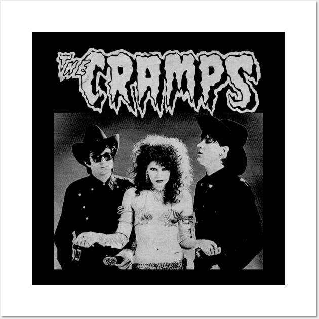 The Cramps Vintage BW Wall Art by Sal.Priadi